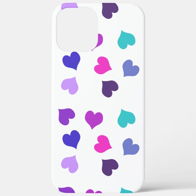 Cute colorful hearts Case-Mate iPhone case (Back)