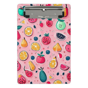 Cute colorful ice cream cones  mini clipboard