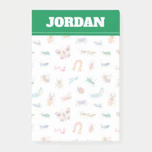 Cute Colorful Insect Pattern Post-it Notes