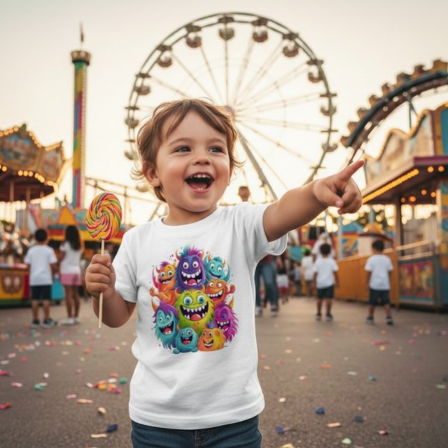 Cute Colorful Monster Squad Baby Shirt (Creator Uploaded)