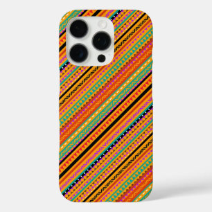 Cute colorful native aztec patterns design iPhone 16 pro case