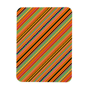 Cute colorful native aztec patterns design magnet