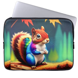 Cute Colorful Sitting Squirrel-75463 Laptop Sleeve