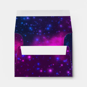 Cute Colorful Space Cosmic Universe Themed Envelope