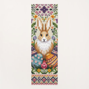 Cute/Colorful Spring/Easter fair isle Yoga Mat