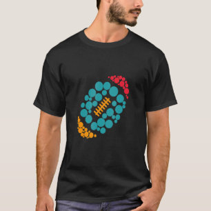 Cute Colour Dot Rugby Player International Dot Day T-Shirt