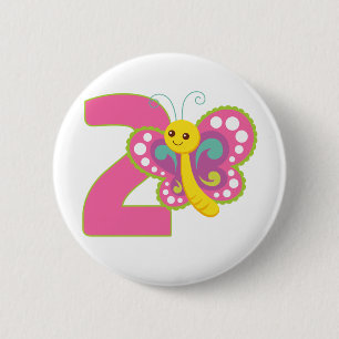 Cute Colourful #2 Butterfly 6 Cm Round Badge