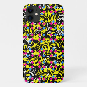 Cute colourful abstract floral iPhone 11 case