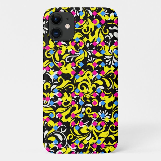 Cute colourful abstract floral Case-Mate iPhone case (Back)
