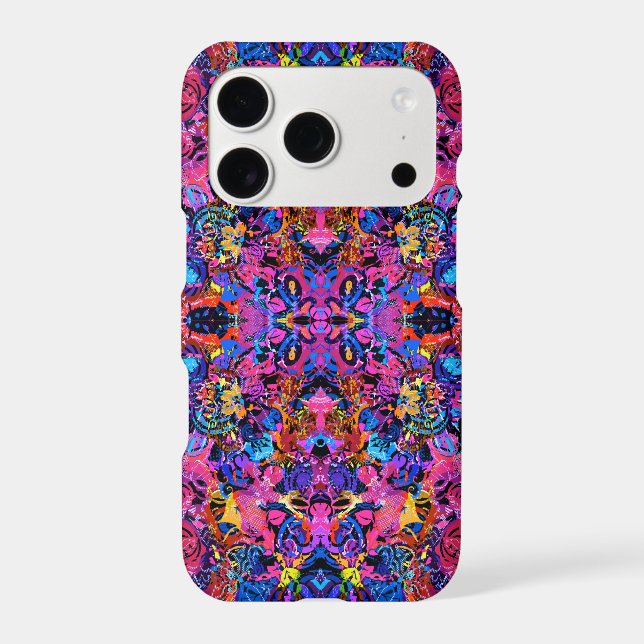 Cute colourful abstract floral patterns (Back)
