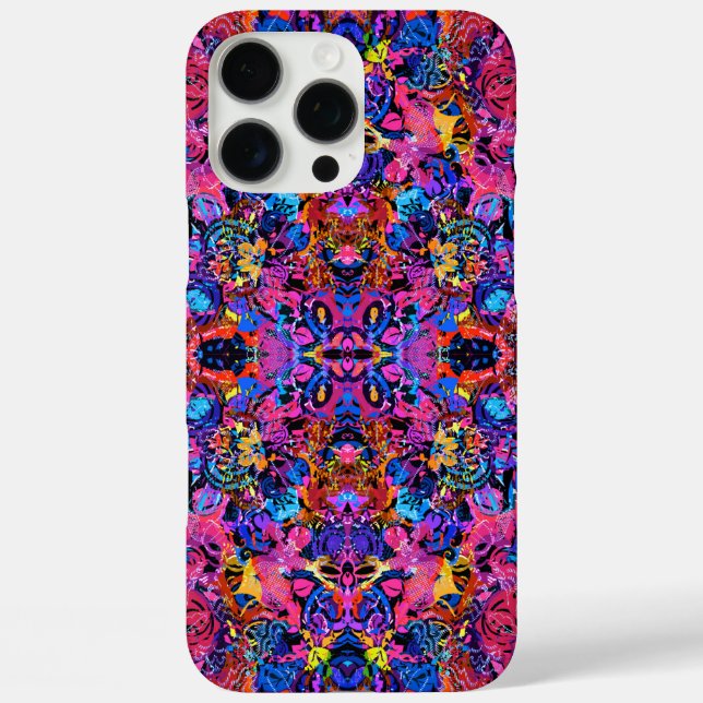 Cute colourful abstract floral patterns Case-Mate iPhone case (Back)