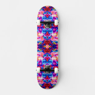 Cute colourful abstract jewellery texture skateboard