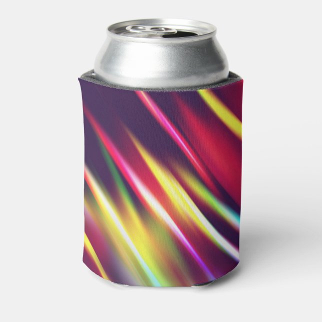 Cute colourful abstract lines throw pillow iPhone  Can Cooler (Can Back)
