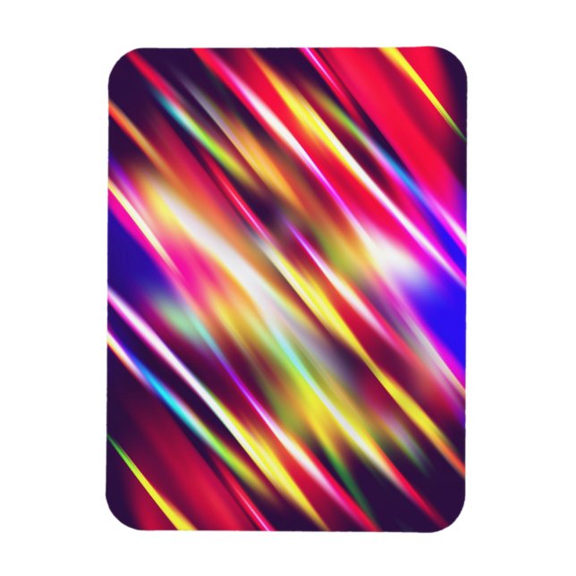 Cute colourful abstract lines throw pillow iPhone  Magnet (Vertical)