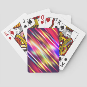 Cute colourful abstract lines throw pillow iPhone Playing Cards