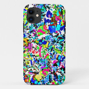 Cute colourful abstract painting iPhone 11 case