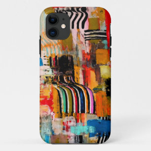 Cute colourful abstract painting iPhone 11 case