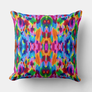Cute colourful abstract painting design cushion