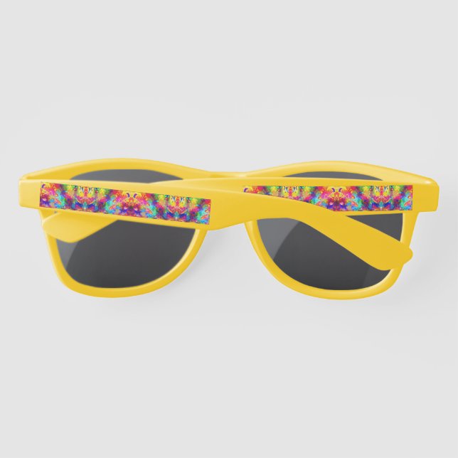 Cute colourful abstract phantom sunglasses (Back)
