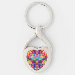 Cute colourful abstract phantom throw pillow key ring