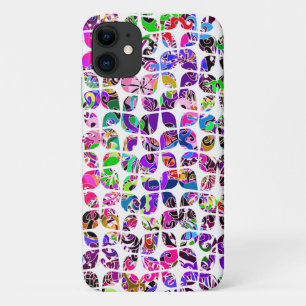 Cute colourful abstract sixties patterns iPhone 11 case