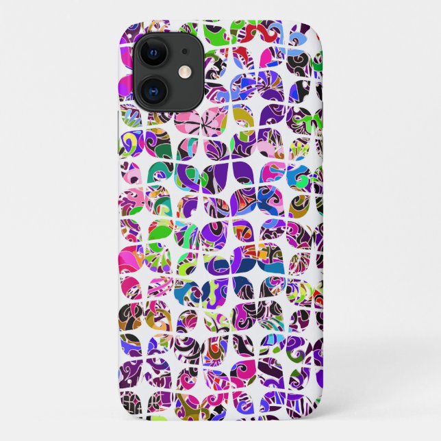 Cute colourful abstract sixties patterns Case-Mate iPhone case (Back)