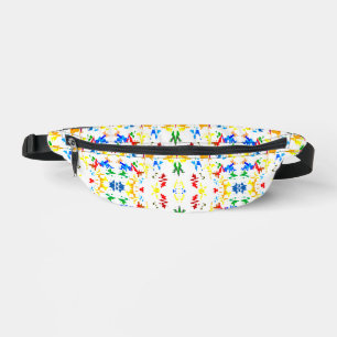 Cute colourful abstract splatter bum bags