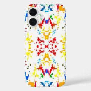 Cute colourful abstract splatter  iPhone 16 case