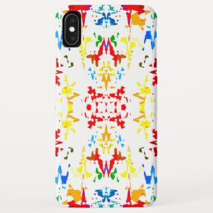Cute colourful abstract splatter iPhone XS max case