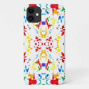 Cute colourful abstract splatter  iPhone 11 case