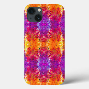Cute colourful abstract splatter paint iPhone 13 case