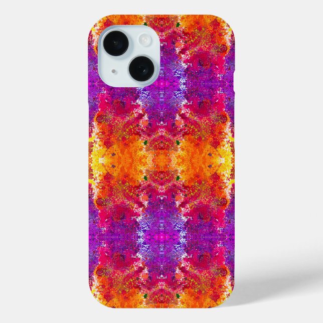 Cute colourful abstract splatter paint Case-Mate iPhone case (Back)