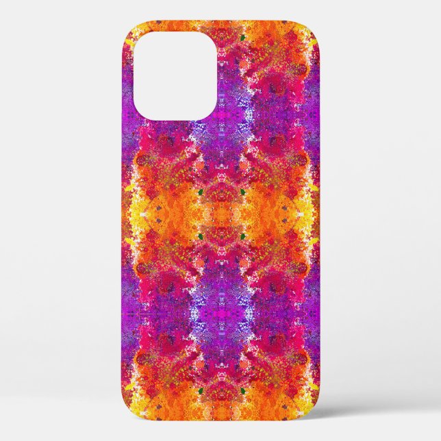 Cute colourful abstract splatter paint Case-Mate iPhone case (Back)