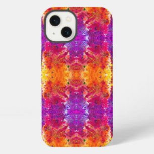 Cute colourful abstract splatter paint iPhone 13 case