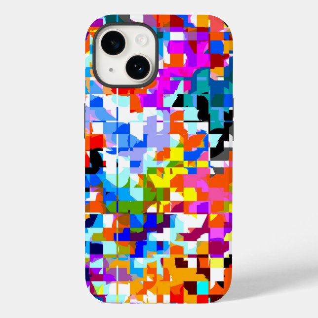Cute colourful abstract squares Case-Mate iPhone case (Back)