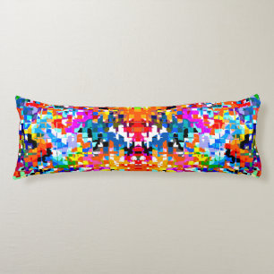 Cute colourful abstract squares notebook laptop sl body cushion