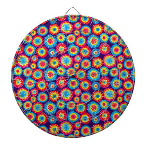 Cute colourful abstract suns patterns dartboard