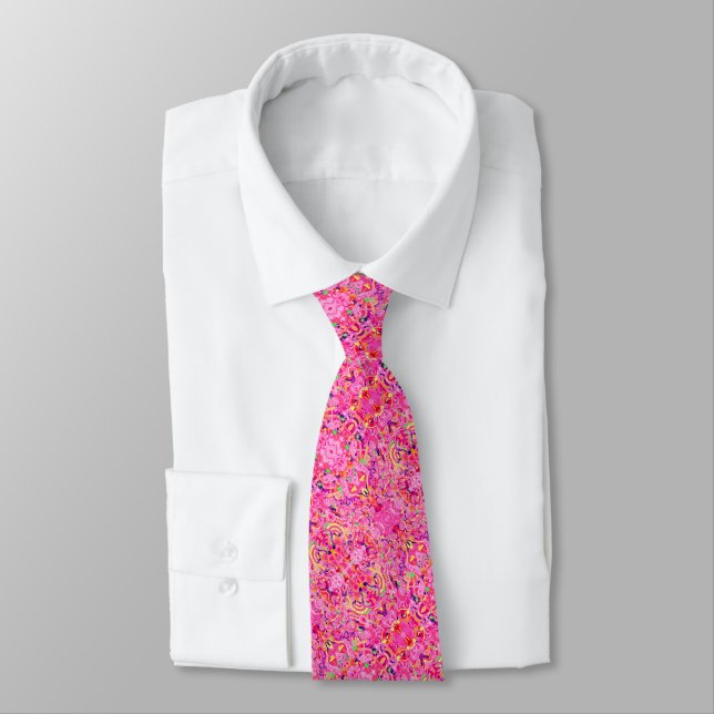 Cute colourful abstract swirls paint tie (Tied)