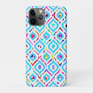 Cute colourful abstract zigzag patterns iPhone 11 pro case