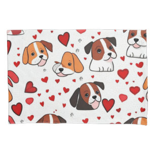 Cute colourful animals pillowcase