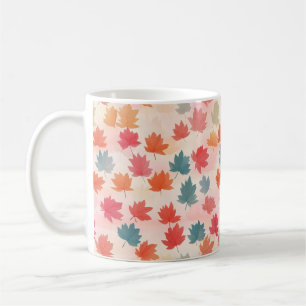 Cute Colourful Autumn Leaf Coffee Mug