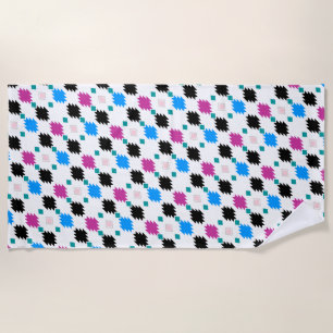 Cute colourful aztec pattern beach towel