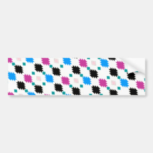 Cute colourful aztec pattern bumper sticker