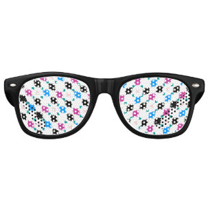 Cute colourful aztec pattern retro sunglasses