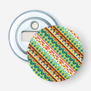 Cute colourful aztec patterns design bottle opener