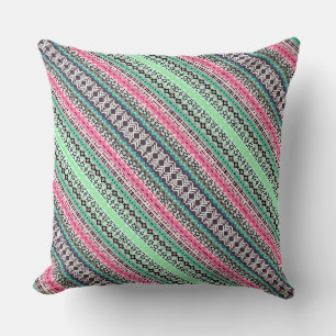 Cute colourful aztec patterns design cushion