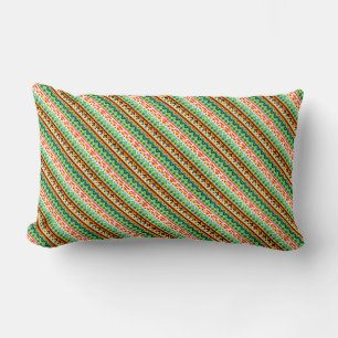 Cute colourful aztec patterns design lumbar cushion