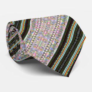 Cute colourful aztec tribal patterns tie
