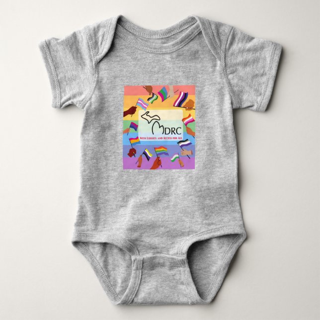 Cute Colourful Baby One Piece Bodysuit (Front)