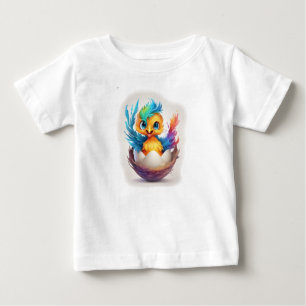 Cute Colourful Baby Phoenix Hatching T-Shirt